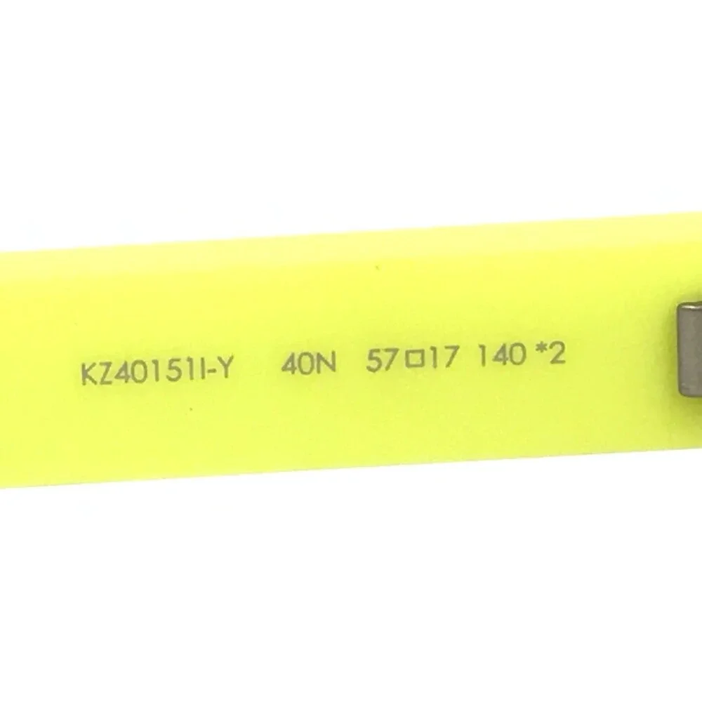 Kenzo Sunglasses KZ40151I-Y 40N Matte Yellow Rubberized Frames with Gray Lenses